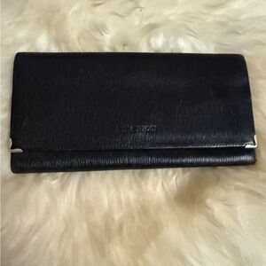 Nina Ricci Textured Black Leather Accessory